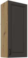 Zgornja omara Stilo - siva/hrast artisan - 45 G-108 1F 