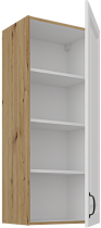 Stolarz-Lempert - Zgornja omara Stilo - bela/hrast artisan - 45 G-108 1F