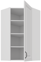 Stolarz-Lempert - Zgornja kotna omara Stilo - bela - 60x60 GN-108 1F (45°)
