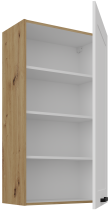 Stolarz-Lempert - Zgornja omara Luna - bel/artisan hrast - 60 G-108 1F