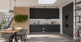 Kuhinjski sestav Aria - črn/antracit