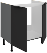 Stolarz-Lempert - Spodnja omara Aria - črna/antracit - 80 ZL 2F BB