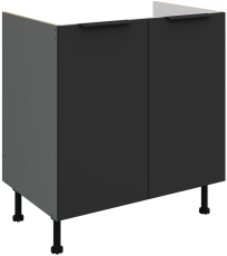 Spodnja omara Aria - črna/antracit - 80 ZL 2F BB