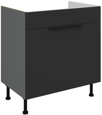 Spodnja omara Aria - črna/antracit - 80 ZL 1S BB