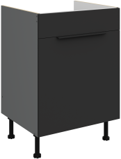 Spodnja omara Aria - črna/antracit - 60 ZL 1S BB