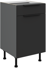 Spodnja omara Aria - črna/antracit - 50 D 1F 1S BB