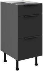 Spodnja omara Aria - črna/antracit - 40 D 3S BB