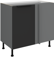 Spodnja omara Aria - črna/antracit - 105 ND 1F BB