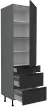 Stolarz-Lempert - Visoka omara Aria - črna/antracit - 60 DKS-210 3S1F