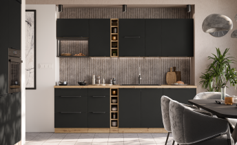 Stolarz-Lempert - Spodnja omara Aria - črna/artisan hrast - 60 ZL 1S BB