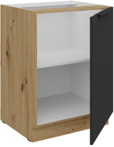 Stolarz-Lempert - Spodnja omara Aria - črna/artisan hrast - 60 D 1F BB