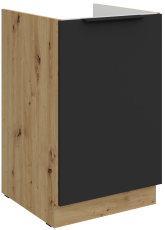 Spodnja omara Aria - črna/artisan hrast - 50 ZL 1F BB