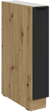Spodnja omara Aria - črna/artisan hrast - 15 D CARGO BB