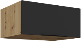 Zgornja omara Aria - črna/artisan hrast - 80 NAGU-36 1F