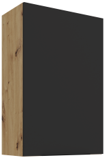 Zgornja omara Aria - črna/artisan hrast - 60 G-90 1F