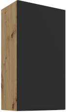 Zgornja omara Aria - črna/artisan hrast - 50 G-90 1F