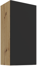 Zgornja omara Aria - črna/artisan hrast - 45 G-90 1F 