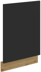 Vrata za vgradni pomivalni stroj Aria - črna/artisan hrast - ZM 570x446