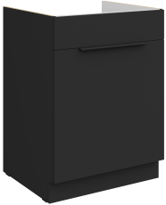 Spodnja omara Aria - črna - 60 ZL 1S BB