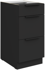 Spodnja omara Aria - črna - 40 D 3S BB