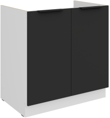 Spodnja omara Aria - črna/bela - 80 ZL 2F BB