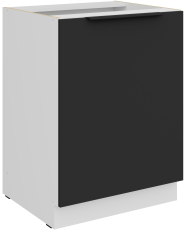 Spodnja omara Aria - črna/bela - 60 D 1F BB