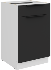 Spodnja omara Aria - črna/bela - 50 D 1F 1S BB