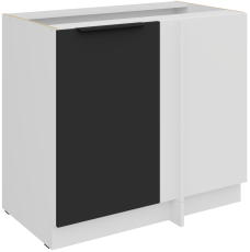 Spodnja omara Aria - črna/bela - 105 ND 1F BB