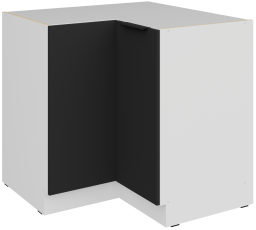 Spodnja omara Aria - črna/bela - 90x90 DN 2F BB