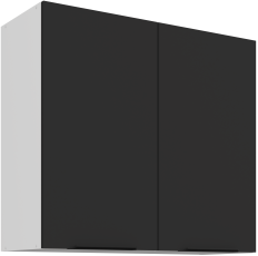 Zgornja omara Aria - črna/bela - 80 G-72 2F