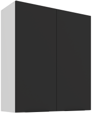 Zgornja omara Aria - črna/bela - 80 G-90 2F