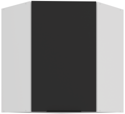Zgornja kotna omara Aria - črna/bela - 60x60 GN-72 1F (45°)