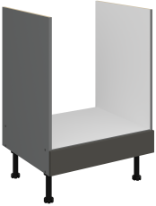 Spodnja omara za vgradno pečico Aria - siva/antracit - 60 D GAZ BB