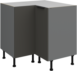 Spodnja kotna omara Aria - siva/antracit - 90x90 DN 2F BB