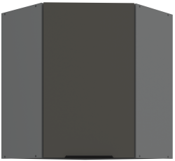 Zgornja kotna omara Aria - siva/antracit - 60x60 GN-72 1F (45°)