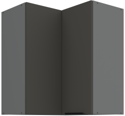 Zgornja kotna omara Aria - siva/antracit - 60x60 GN-72 2F (90°)