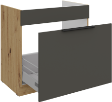 Stolarz-Lempert - Spodnja omara Aria - siva/artisan hrast - 80 ZL 1S BB