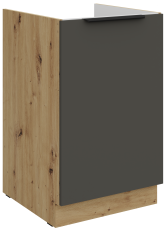 Spodnja omara Aria - siva/artisan hrast - 50 ZL 1F BB