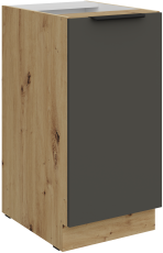 Spodnja omara Aria - siva/artisan hrast - 40 D 1F BB