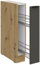 Stolarz-Lempert - Spodnja omara Aria - siva/artisan hrast - 15 D CARGO BB