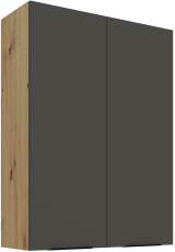 Zgornja omara Aria - siva/artisan hrast - 80 G-108 2F