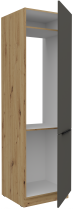 Stolarz-Lempert - Visoka omara Aria - siva/artisan hrast - 60 LO-210 2F