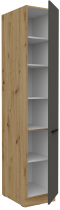Stolarz-Lempert - Visoka omara Aria - siva/artisan hrast - 40 DK-210 2F