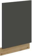 Vrata za vgradni pomivalni stroj Aria - siva/artisan hrast - ZM 570x446