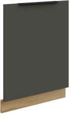 Vrata za vgradni pomivalni stroj Aria - siva/artisan hrast - ZM 713x596