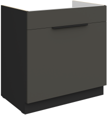 Spodnja omara Aria - siva/črna - 80 ZL 1S BB