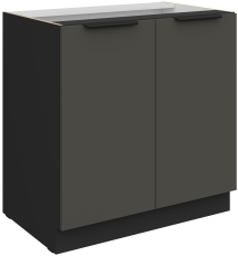 Spodnja omara Aria - siva/črna - 80 D 2F BB