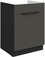 Spodnja omara Aria - siva/črna - 60 ZL 1S BB