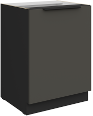 Spodnja omara Aria - siva/črna - 60 D 1F BB