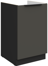 Spodnja omara Aria - siva/črna - 50 ZL 1F BB